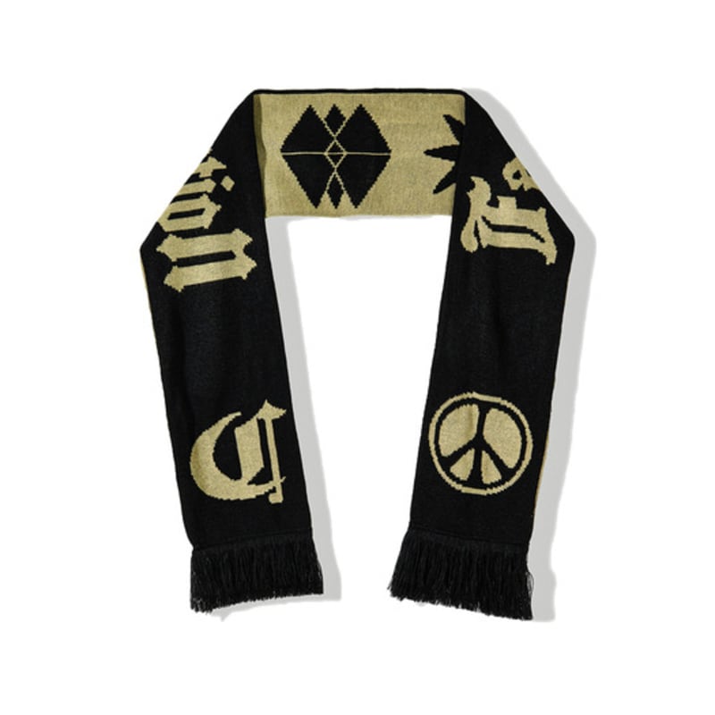 Cord. FATAL ARCANE REVERS KNIT MUFFLER_BG