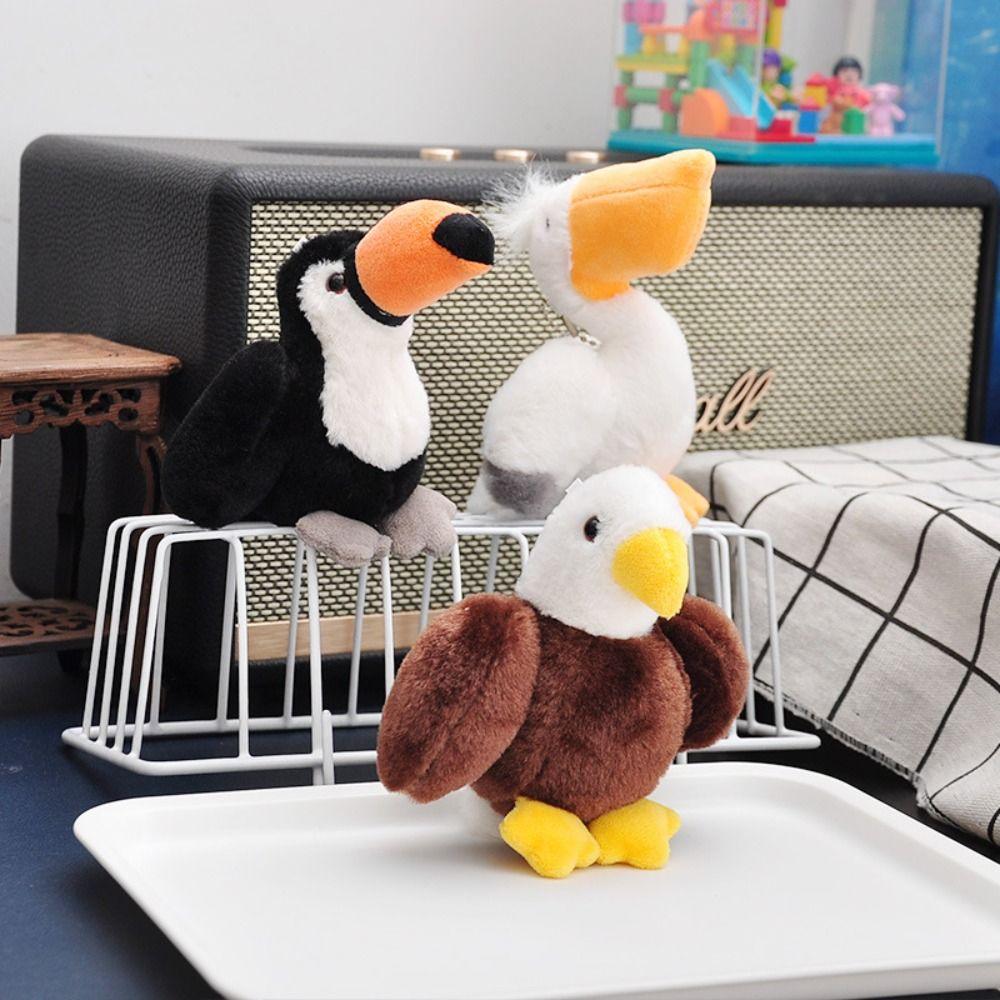 Simulation Pelican Plush Keyring Stuffed Animal Swan Stuffed Doll  Christmas Gift