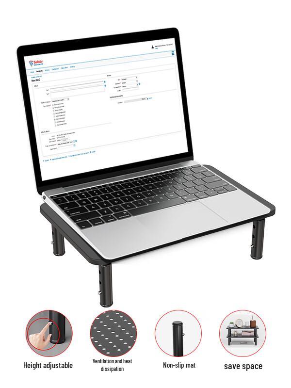 Computer Monitor Riser Stand with Wireless Charging