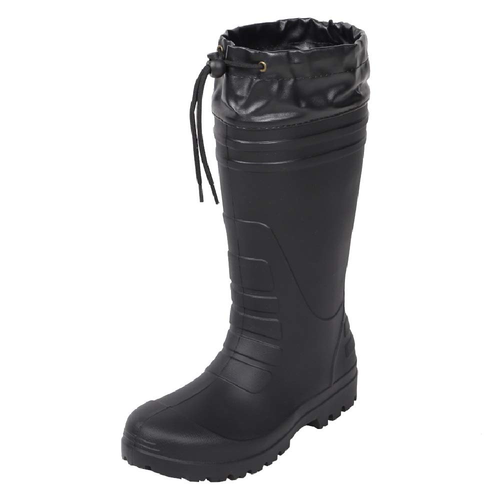 Nobuoka Work Hybrid Sizes XL CO-COS HB-890 Boots/Rain Boots, Ultra-Lightweight EVA, Unisex, Ziproa, Black, S/M/L, (27.5-28.0 Cm)