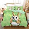 Anime Pokemons Bedding Set Cartoon Children Bedroom Quilt Cover Boy Girl Bedclothes Single Double King Pikachu Duvet Cover Gift