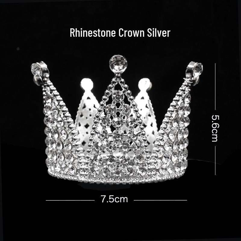 Queen Crown Cake Topper for Adults & Children - Gypsophila Pearl Birthday Decoration
