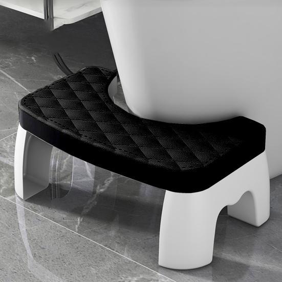 Taburet pentru olita de toaleta, 7 inch, rezistent, usor, miscari intestinale sanatoase Amelioreaza hemoroizii Constipatie Scaun de toaleta ergonomic