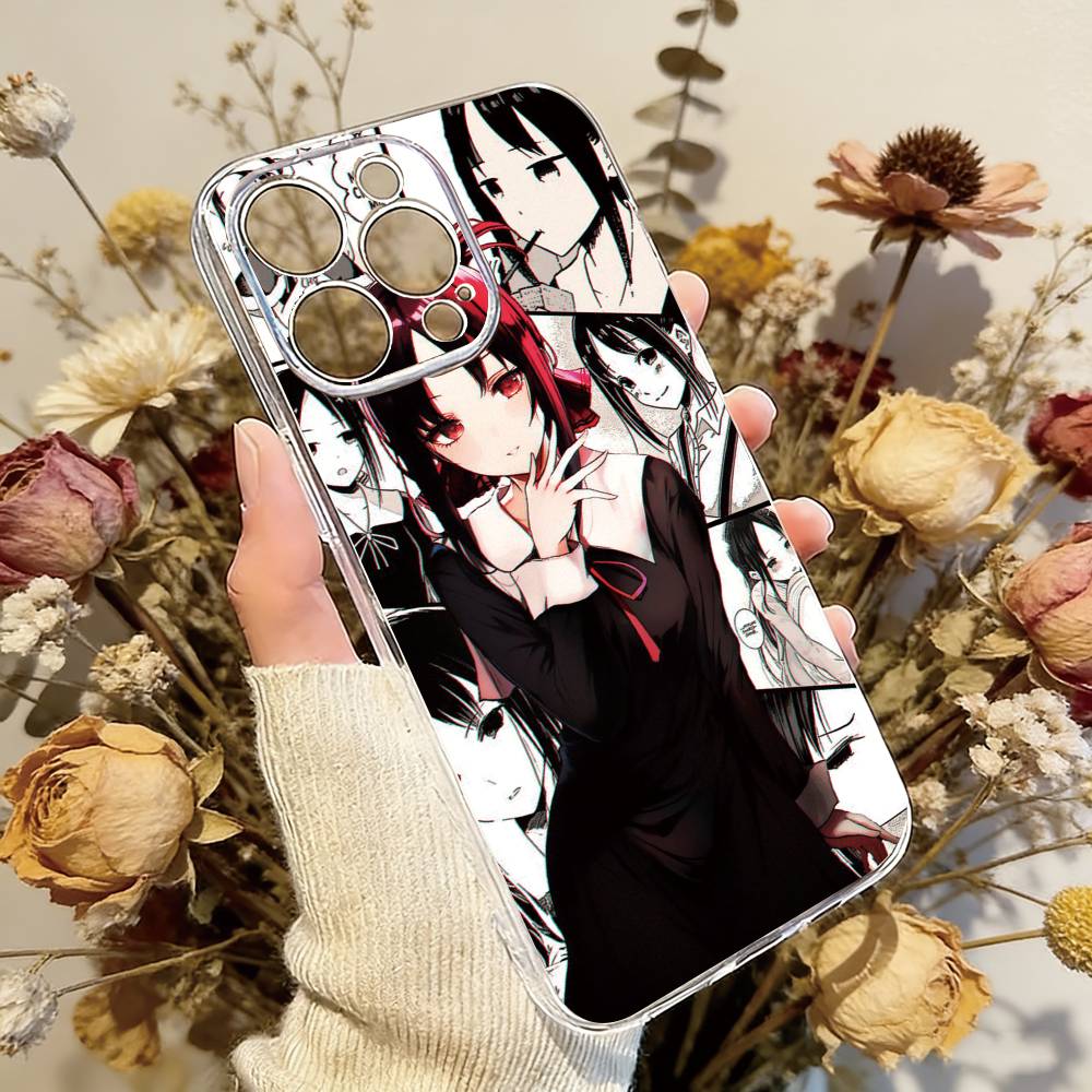 

Kaguya sama Love is War Phone Case For iPhone 17 16 15 14 13 12 11 Mini Pro Max Plus Transparent Cover iPhone16plus