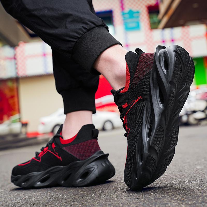 Men Flyknit Running Shoes Sneakers Male Tenis Luxury Designer Mesh Breathable Casual Fashion Blade Cushioning for Men