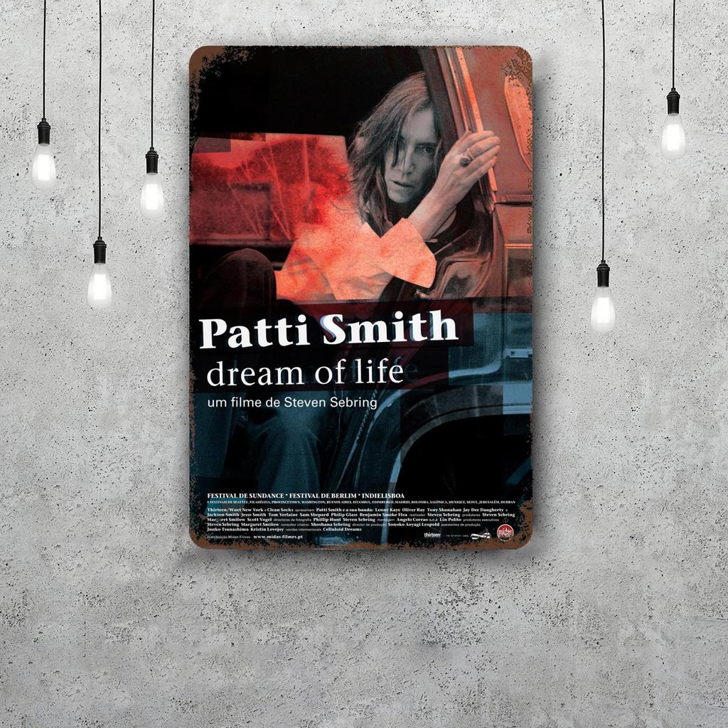 Patti Smith Retro Vintage Tin Sign Poster Decorative Plaque Metal Plate Wall Decor