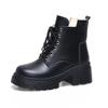 British Martin boots women's autumn and winter new casual fashion locomotive short boots women's thick-soled lace-up leather boots women