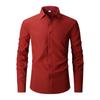 Men's Cross-Border Autumn/Winter Plaid Cotton Long-Sleeve Casual Business Shirt
