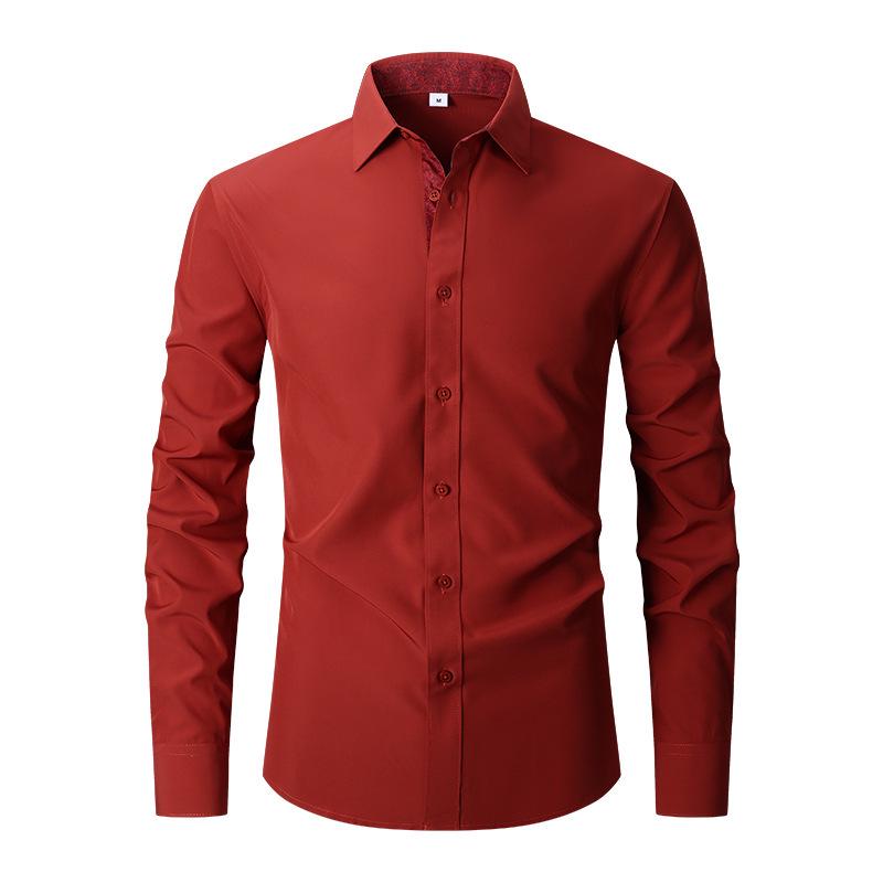 Men's Cross-Border Autumn/Winter Plaid Cotton Long-Sleeve Casual Business Shirt