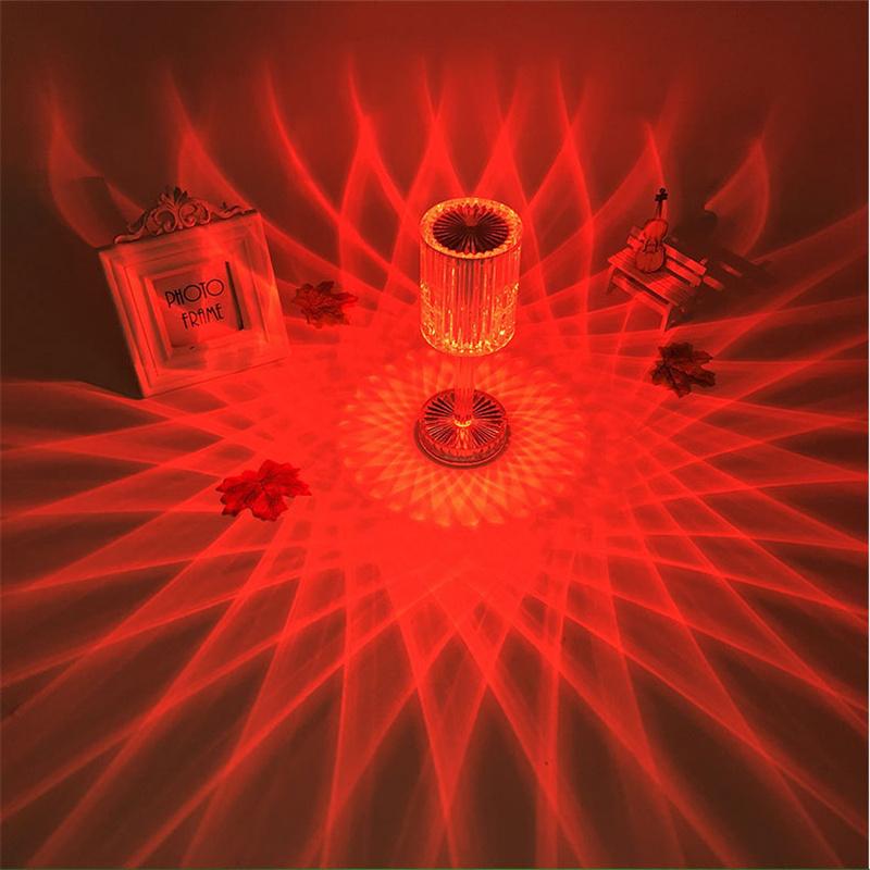 USB Charging Touch Sensing Desk Lamp Online Celebrity Bedside Romantic Atmosphere Lamp Acrylic Remote Control Line Light