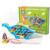 Kids' Animal Fishing Toys Montessori Wooden Magnetic Fishing Game Cartoon Fishing Rod Educational Toys for Kids Christmas Gift