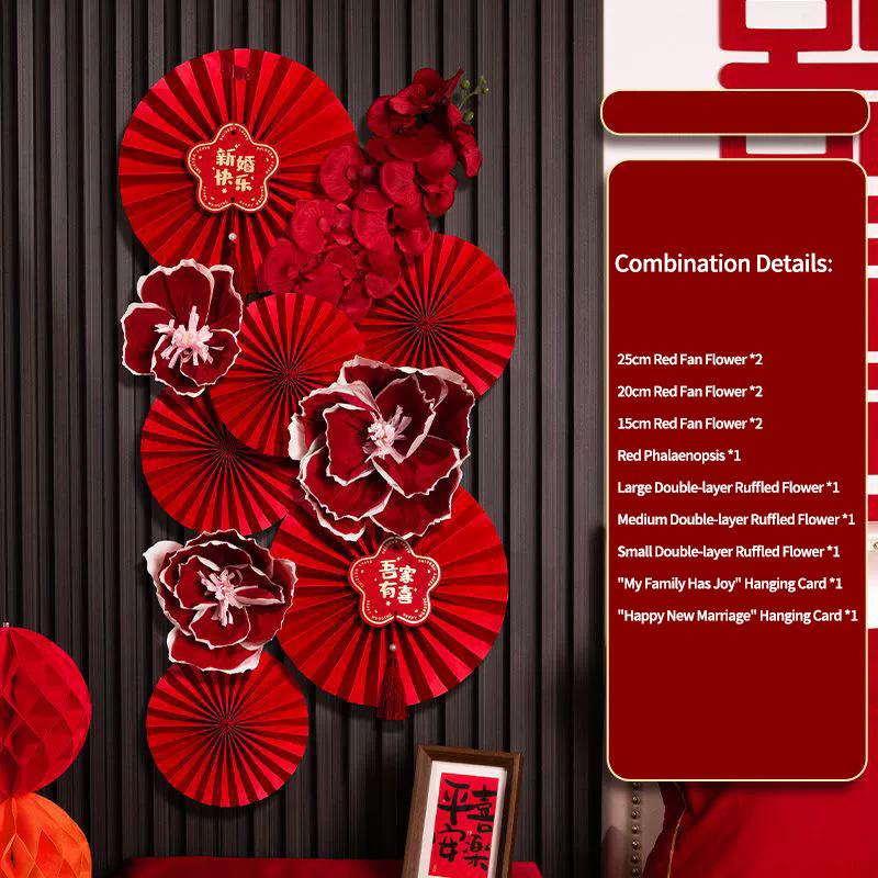 1 Set Chinese New Year Decorations  Chinese Wedding Ornament Lunar New Year Wall Accessories Year Of The Horse  Decor