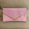 1Pc Shiny Shoulder Women's Bag, Simple Retro Clutch Bag, Fashionable Versatile Diagonal Span Bag