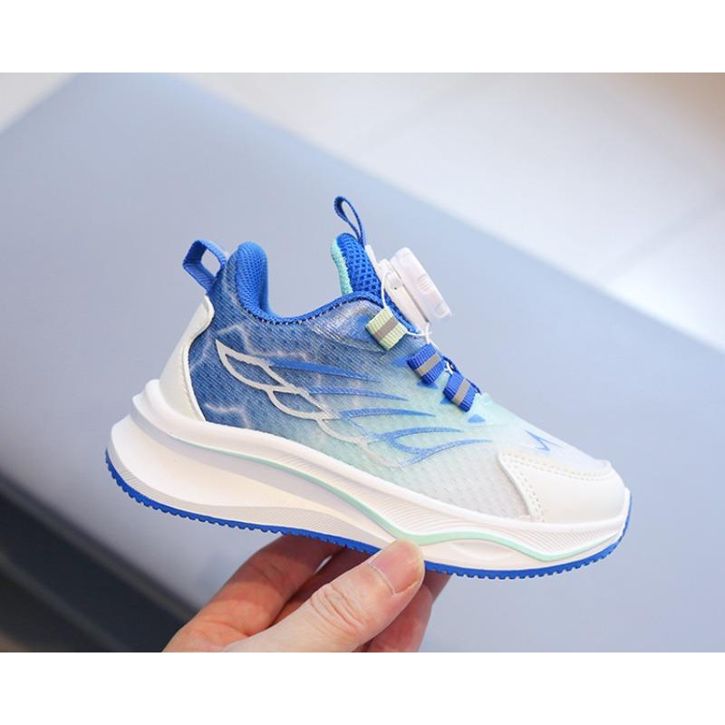 Children's Sports Shoes - Spring/Autumn Casual Shoes with Rotary Buckle (Twist Button) for Boys, Running Shoes for Girls