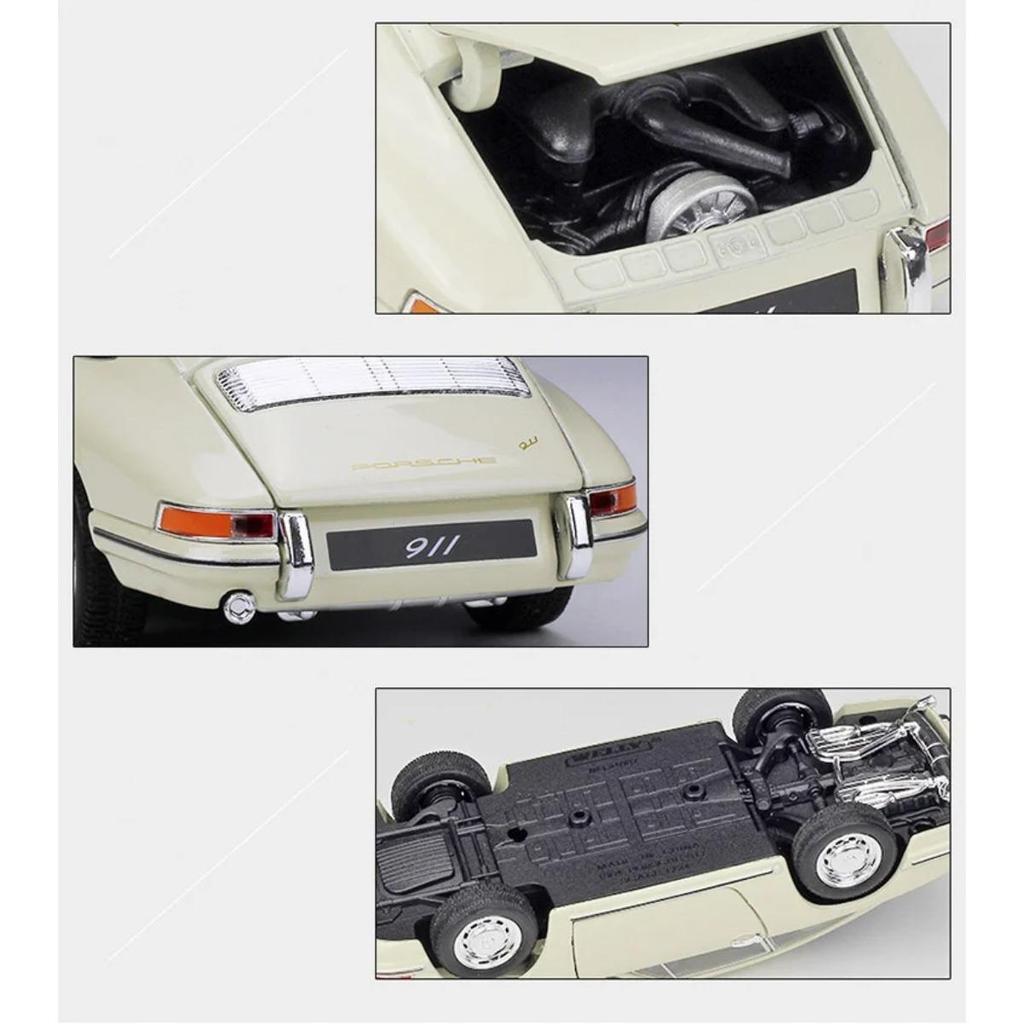 WELLY 1/24 1964 Porsche 911 Κράμα Κλασικό Σπορ Αυτοκίνητο Μοντέλο Μεταλλικά Οχήματα Μοντέλο Αυτοκινήτου Προσομοίωση Συλλογή Παιχνίδι Δώρο για Παιδιά