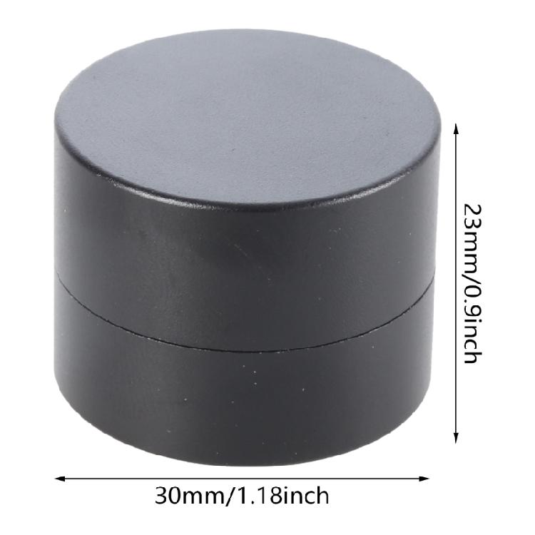 Round Cue Tip Chalk Holder Replacement Small Magnetic Billiard Chalk Box Aluminum Billiard Chalk Holder for Billiard Cue