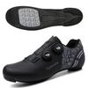 Nuove Scarpe da Ciclismo da Esterno Scarpe da Uomo e da Donna Scarpe da Bicicletta Fibbia Rotante Blocco Montagna Blocco Strada Sbloccato