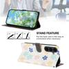 For Samsung Galaxy S25 FE Case Pattern Print PU Leather Wallet Phone Cover with Wrist Strap