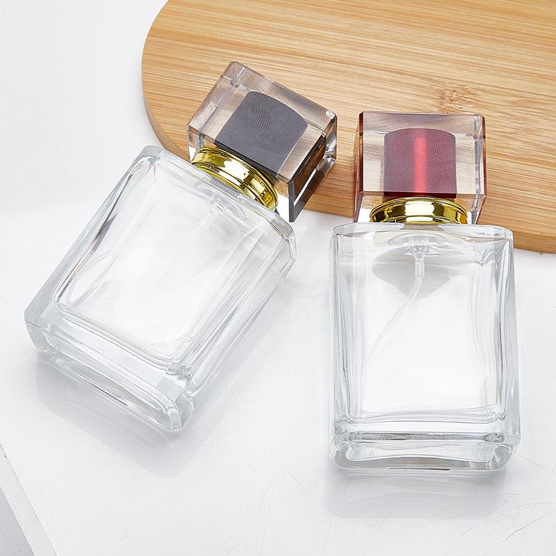 Clear Glass Spray Perfume Bottles, 30ml & 50ml, Refillable Travel Size