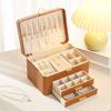 Customize Large Capacity Jewelry Storage Box Household Multi-layer Cosmetic Organizer PU Leather Jewelry Storage Container Box
