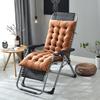 Dropshipping Lamb Wool Thicken Woven Recliner Cushion Winter Outdoor Chaise Lounge Cushion for Patio Reading in Comfort