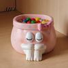 Unique Birthday Gifts for Girls Cute Cartoon Girl Pen Holder, Resin Makeup Brush Decorative Desktop Creative Stationery Holder Organizer with