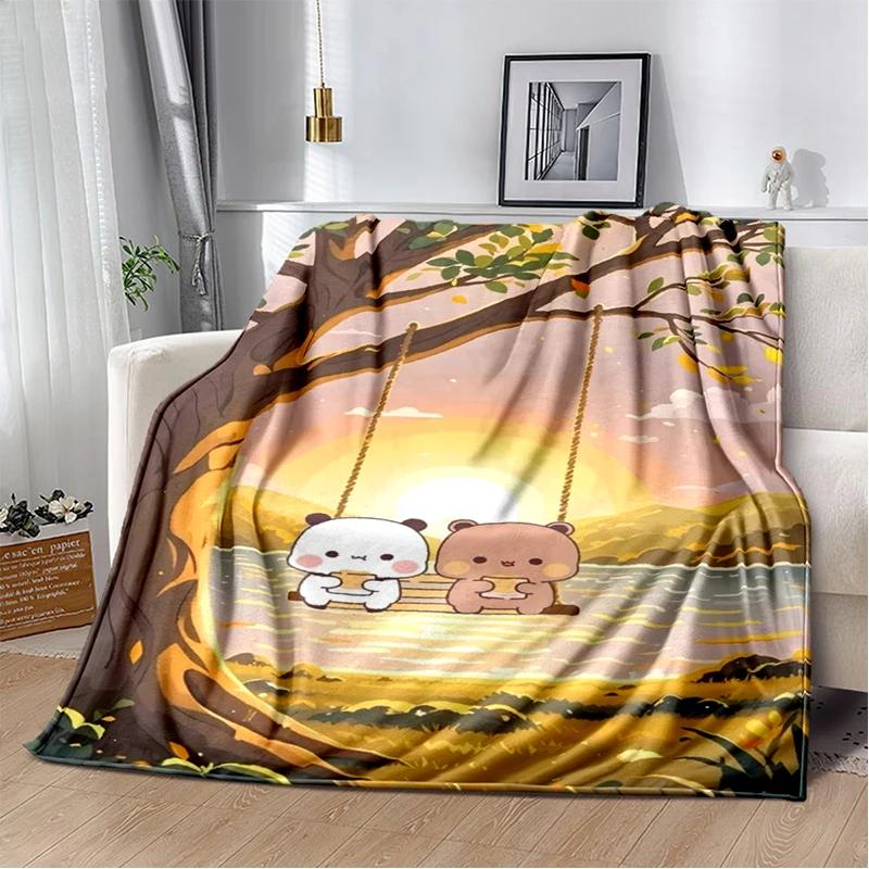 

29 Style New Bubu Dudu Cute Cartoon Soft Flannel Blanket for Bed Bedroom Sofa Picnic,Throw Blanket for Cover Office Gift Kids 75x90cm