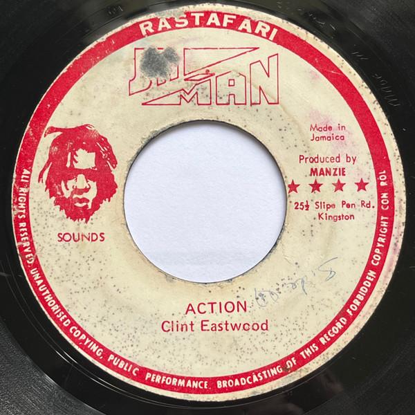

7inch Record CLINT EASTWOOD Action NONE JaMan Records 1977 Jamaica Reggae Ska Dub Used