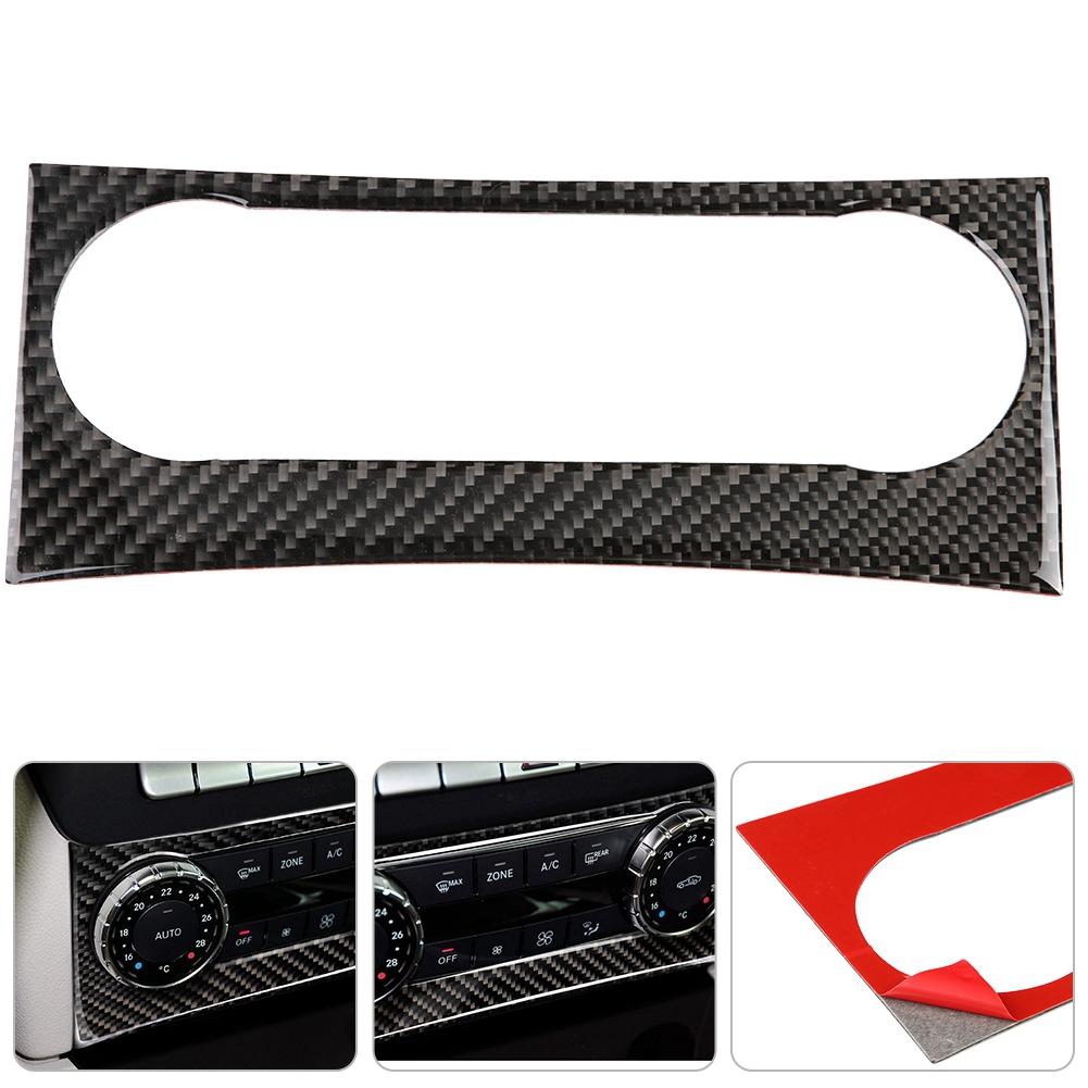 Carbon Fiber Center Console Air Conditioning Trim Cover for W204 2005‑2012
