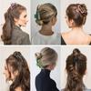 5 Stück Haarspangen für Frauen - Krallen-Haarspangen für dickes Haar Krallen-Haarspange für Frauen Haaraccessoires Starker Halt Mädchen Französisches Design Kiefer