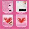 Bow Flower Rose Glass Electrostatic Film PVC Flower Electrostatic Decal  Store
