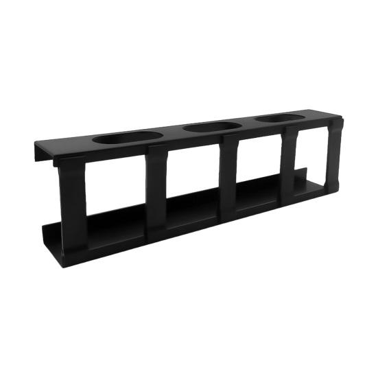 

Органайзер для шнура Лоток для укладки кабелей Гладкие края без заусенцев Простая установка Не спутывается Органайзер для проводов под столом чёрный