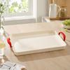 Rectangular Serving Tray with Handles Impact-Resistant