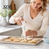 Handheld Cream Dispenser Cake Decorating Kit, Cupcake Icing Piping Tool with 6 Stainless Steel Nozzles, Clear Home Baking Equipment Set for