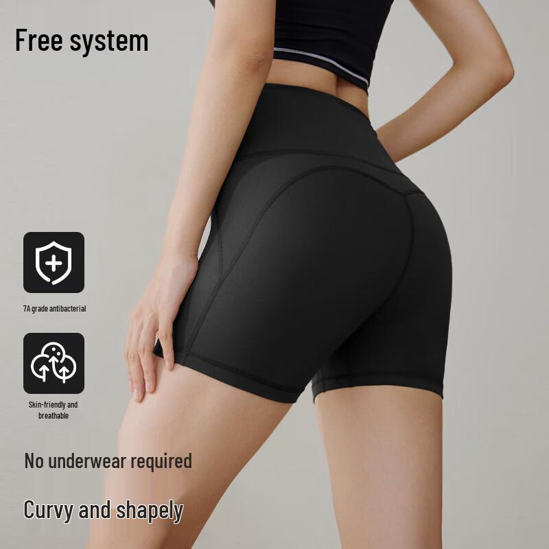 

Women s High-Waist 3-Point Yoga & Sports Shorts M