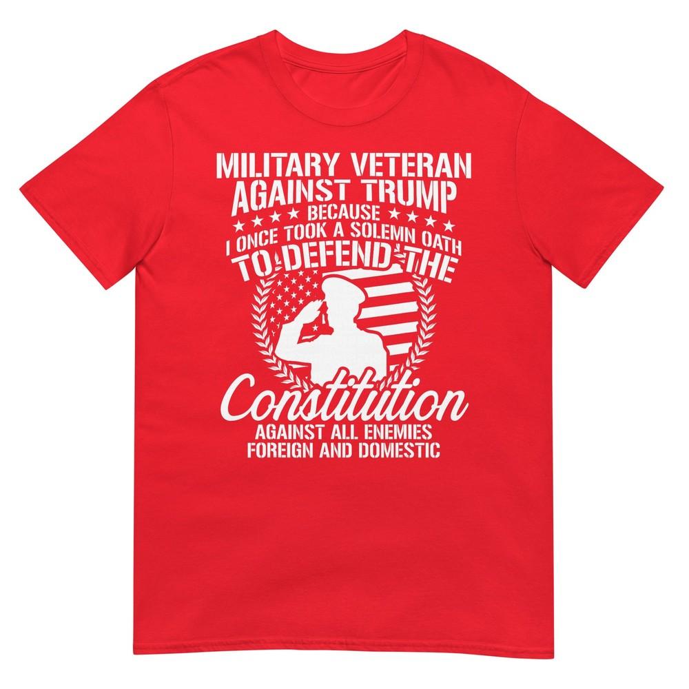 Military Veterans Against Trump 2020 Usa Election Tshirt S