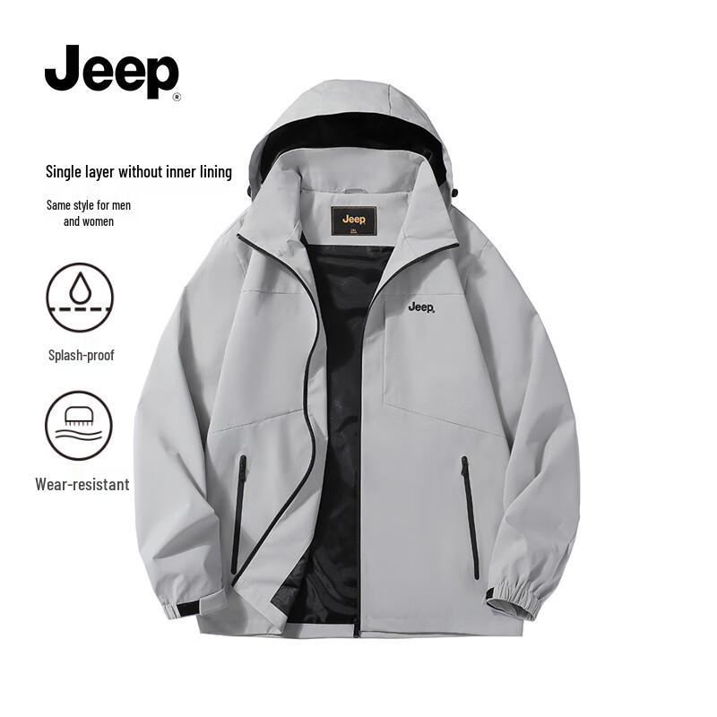 JEEP Unisex Hooded Outdoor Jacket