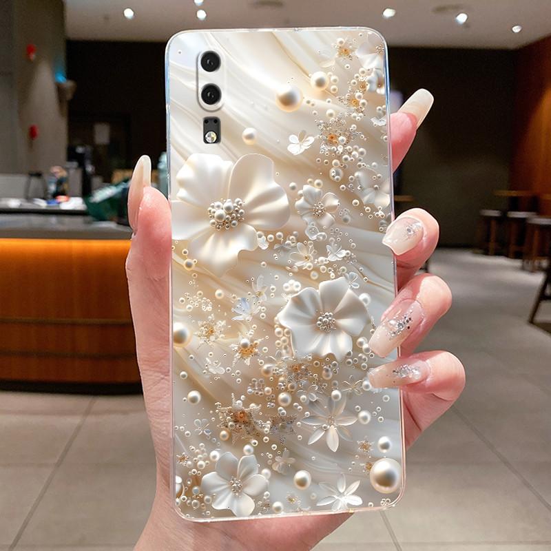 Phone Case For Huawei P20 / P20 Plus / P20 Pro Fundas Coque Butterfly Bow Protective Casing Transparent Soft Silicone TPU Cover