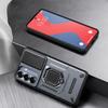 KEYSION Shockproof Armor Case for Samsung S26 Ultra 5G Slide Camera Lens Protection Ring Stand Phone Cover for Galaxy S26+ Plus
