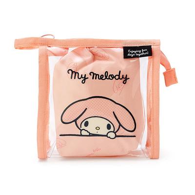 My Melody Clear Pouch with Drawstring Bag (Simple Design) 339598