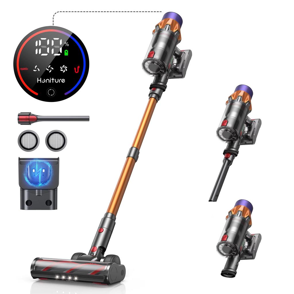 Honiture X7 Vacuum Cleaner Cordless Handheld 48KPA Strong Suction 550W Motor Smart Home Cleaning Vacuum Cleaner LED Touch Screen