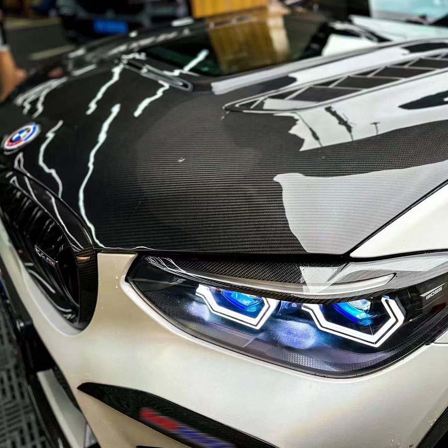 BMW X3M/X4M F97/F98/G01/G02 Carbon Fiber Transparent Engine Hood Cover