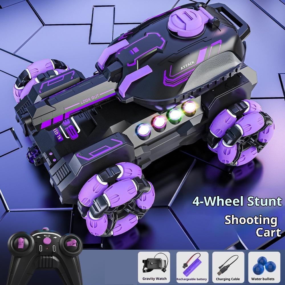 Remote Control Car Tank Gesture Sensing Launchable Water Bomb 4WD Off-Road Mecha Electric Toy Car