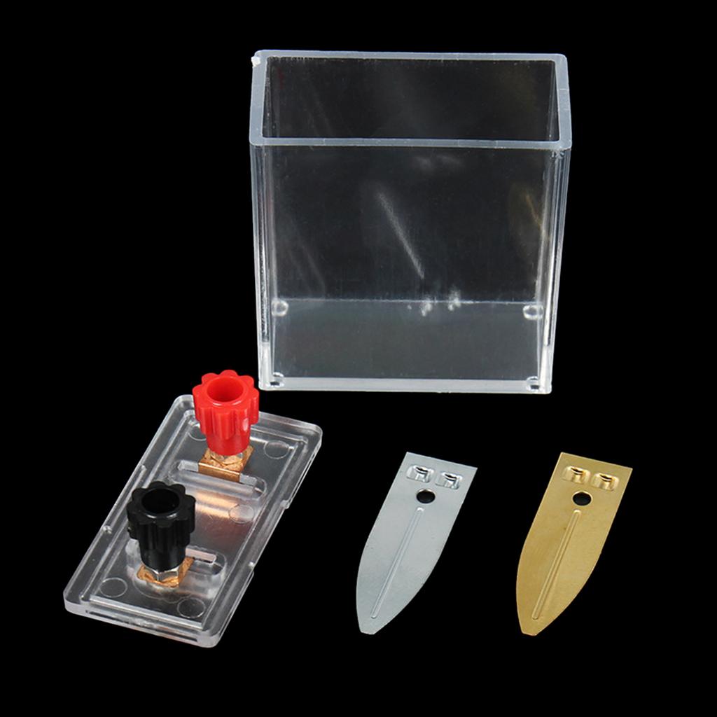 Educational Saltwater Battery Science Experiment Device for Classroom Labs Demonstrating Experiment on Power Generation