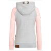Autumn Women's Coat Plus Size Personalized Color Clash Hooded Sweatshirt