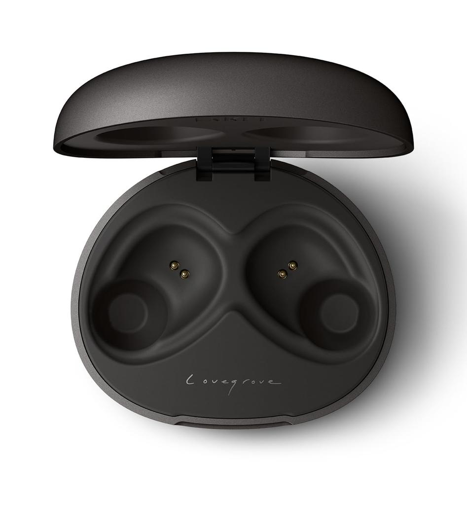 Fones de ouvido sem fio KEF Mu3 bluetooth 5.0 com cancelamento de ruído tipo intra-auricular à prova de respingos de longo prazo IPX5 cinza