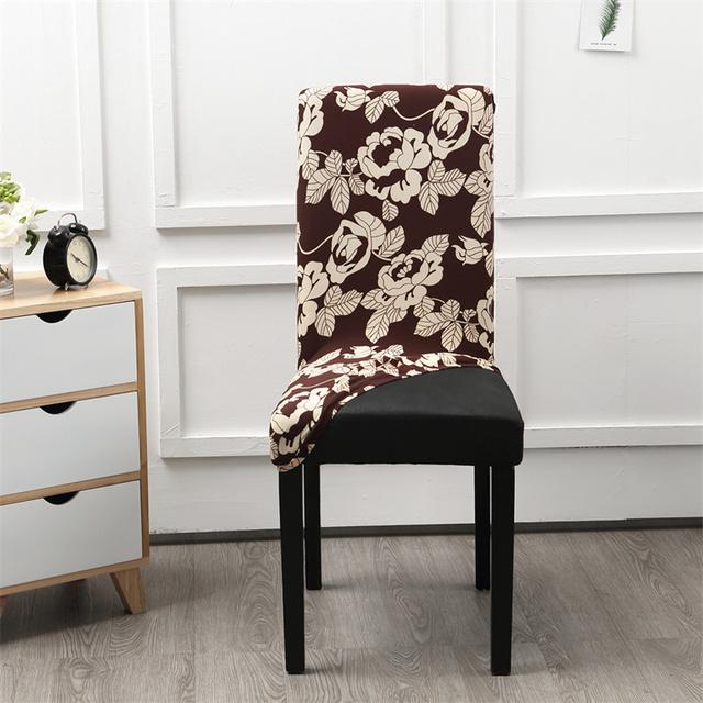 Geometry Chair Cover Flexible Stretch Spandex Chair Cover For Dining Room Restaurant Weddings Banquet Hotel Elastic Chair Cover for Home
