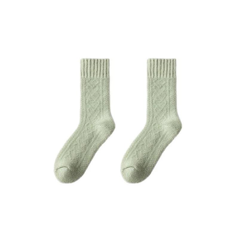 1 Paar Wadenlange Warme Fleecefutter Lässige Verdickte Herbst/Winter Dicke Socken Boden Lange Socke Schlaf Socken