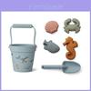 Brinquedos de Praia Vibrantes de Silicone para Crianças Kit de 6 Peças Para Diversão e Brincadeira Sem Fim