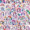 50pcs PVC Cute Rainbow Unicorn Stickers for Notebook & Luggage – DIY Decorative Decals